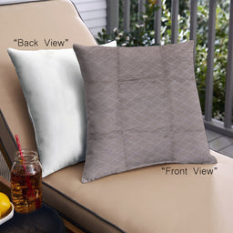 Front View of Mid-Century Modern Urban Square Mauve Taupe Purple Throw Pillow, 18 inch by 18 inch, pwurb598