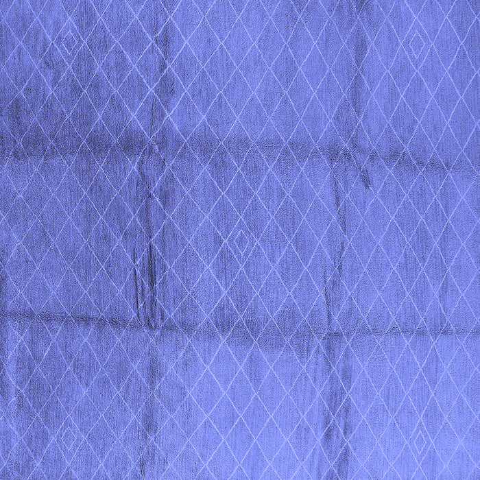 Square Machine Washable Solid Blue Modern Rug, wshurb598blu