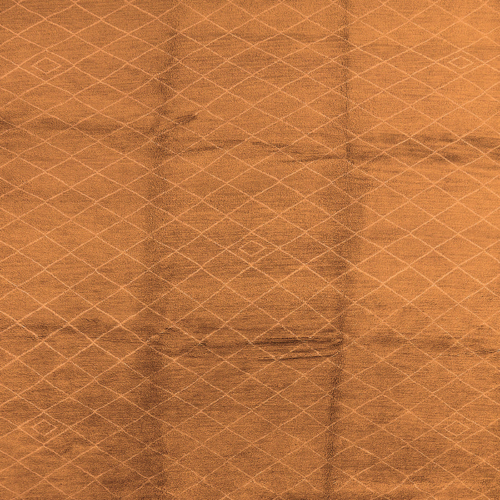 Square Machine Washable Solid Orange Modern Area Rugs, wshurb598org