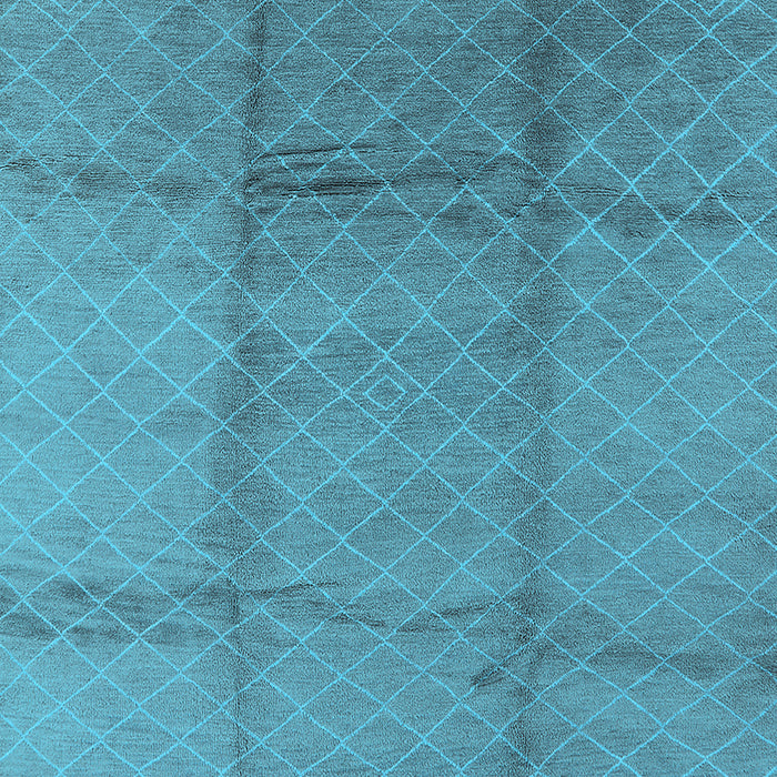 Machine Washable Solid Light Blue Modern Rug, wshurb598lblu