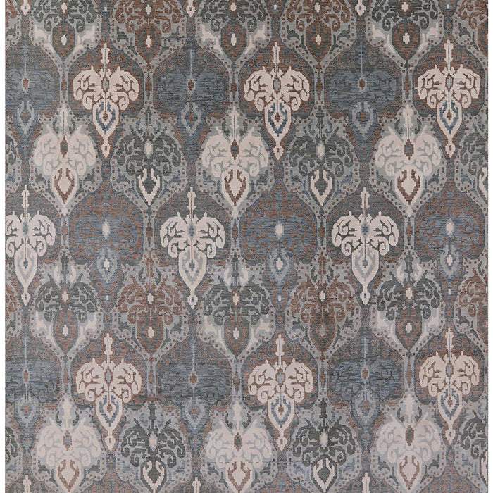 Mid-Century Modern Puce Purple Oriental Rug, urb599