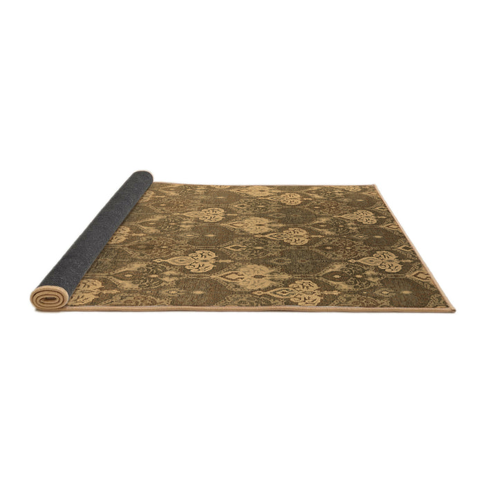 Sideview of Oriental Brown Industrial Rug, urb599brn