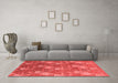 Industrial Red Washable Rugs