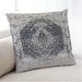 Lifestyle Image of Mid-Century Modern Urban Square Carbon Gray Throw Pillow, 18 inch by 18 inch, pwurb59