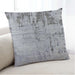 Lifestyle Image of Mid-Century Modern Urban Square Metallic Silver Gray Throw Pillow, 18 inch by 18 inch, pwurb5