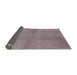 Sideview of Mid-Century Modern Rose Purple Solid Rug, urb600