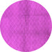 Round Solid Pink Modern Rug, urb600pnk