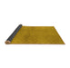 Sideview of Solid Yellow Modern Rug, urb600yw