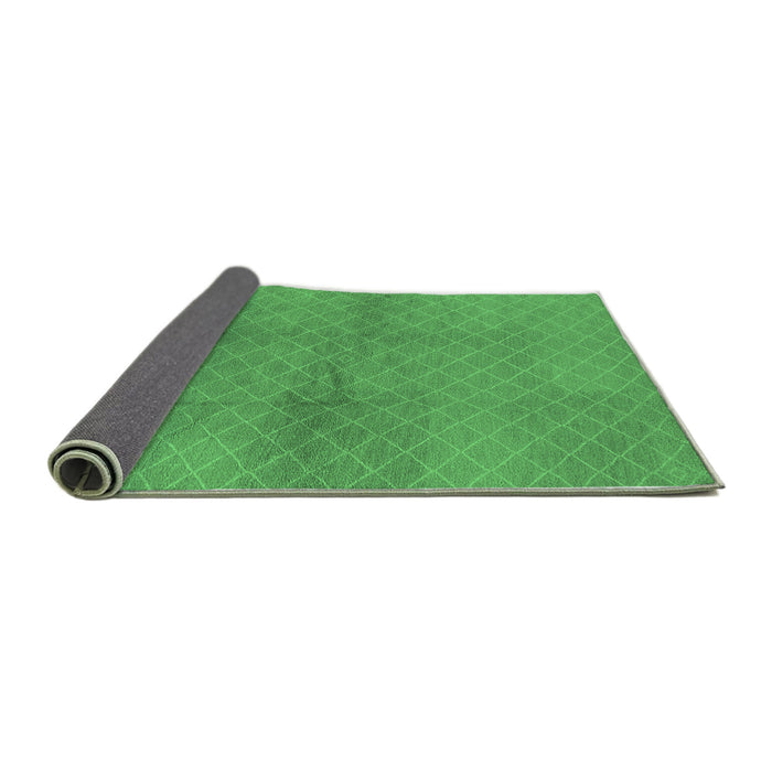 Sideview of Solid Emerald Green Modern Rug, urb600emgrn