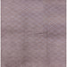 Square Mid-Century Modern Rose Purple Solid Rug, urb600