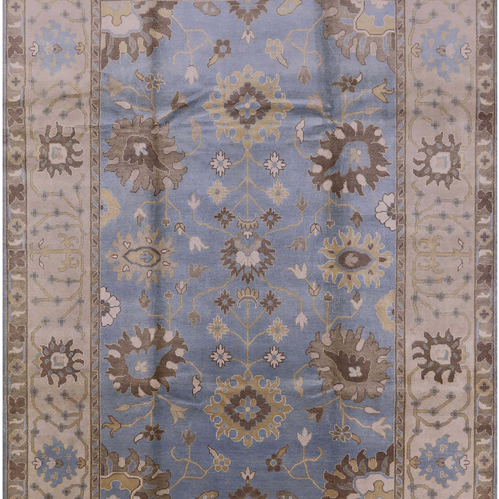 Mid-Century Modern Mauve Taupe Purple Oriental Rug, urb601