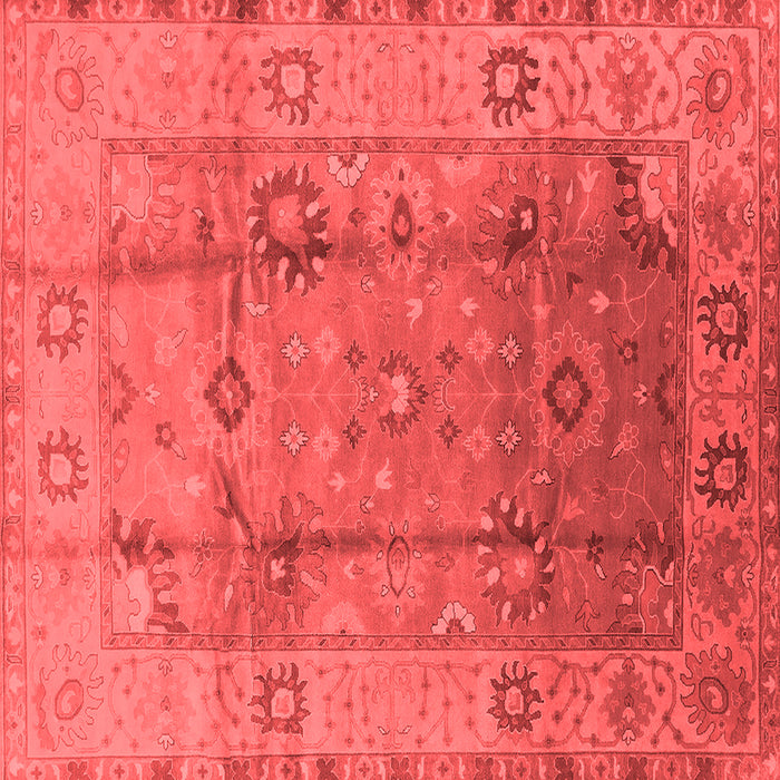 Machine Washable Oriental Red Traditional Rug, wshurb601red