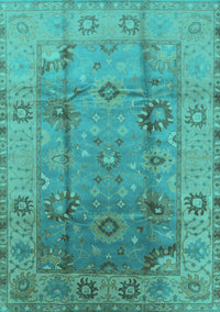 Oriental Turquoise Traditional Rug, urb601turq