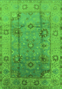 Oriental Green Traditional Rug, urb601grn