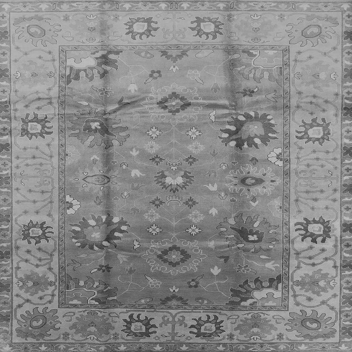 Square Oriental Gray Traditional Rug, urb601gry