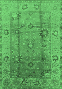 Oriental Emerald Green Traditional Rug, urb601emgrn