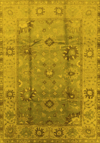 Oriental Yellow Traditional Rug, urb601yw