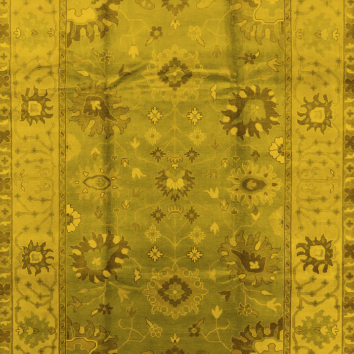 Oriental Yellow Traditional Rug, urb601yw