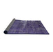 Sideview of Mid-Century Modern Purple Persian Rug, urb602