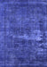 Machine Washable Persian Blue Bohemian Rug, wshurb602blu