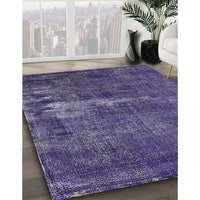 Mid-Century Modern Purple Persian Rug, urb602