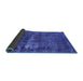 Sideview of Persian Blue Bohemian Rug, urb602blu