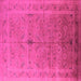 Square Oriental Pink Industrial Rug, urb603pnk