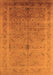 Machine Washable Oriental Orange Industrial Area Rugs, wshurb603org