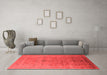 Industrial Red Washable Rugs