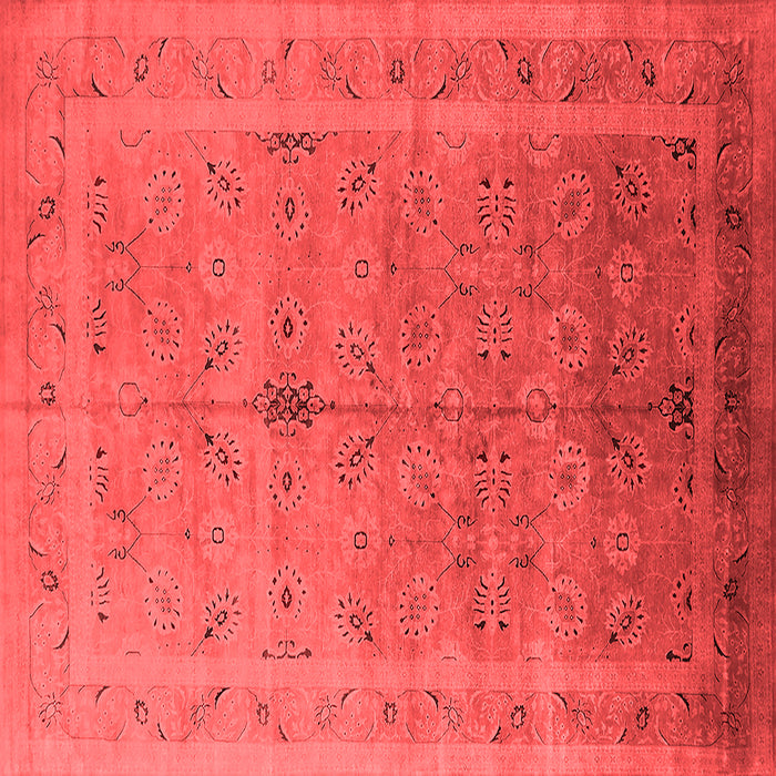 Machine Washable Oriental Red Industrial Rug, wshurb603red