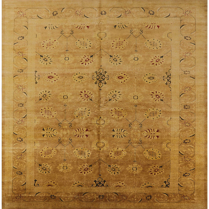 Square Machine Washable Industrial Modern Dark Orange Rug, wshurb603