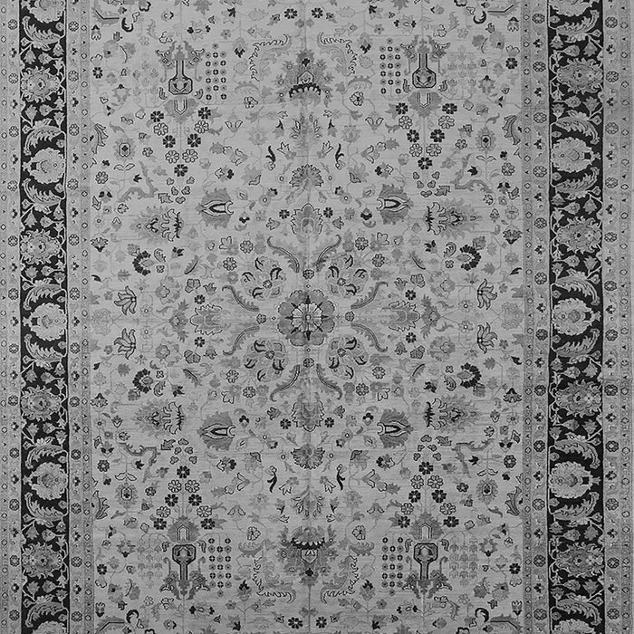 Machine Washable Oriental Gray Traditional Rug, wshurb604gry