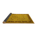 Sideview of Oriental Yellow Traditional Rug, urb604yw