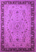 Machine Washable Oriental Purple Traditional Area Rugs, wshurb604pur