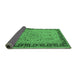 Sideview of Oriental Emerald Green Traditional Rug, urb604emgrn