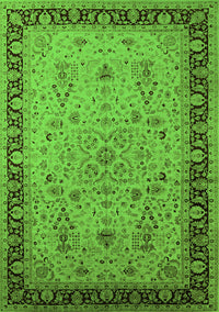 Oriental Green Traditional Rug, urb604grn