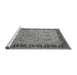 Sideview of Machine Washable Oriental Gray Traditional Rug, wshurb604gry