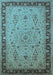 Oriental Light Blue Traditional Rug, urb604lblu
