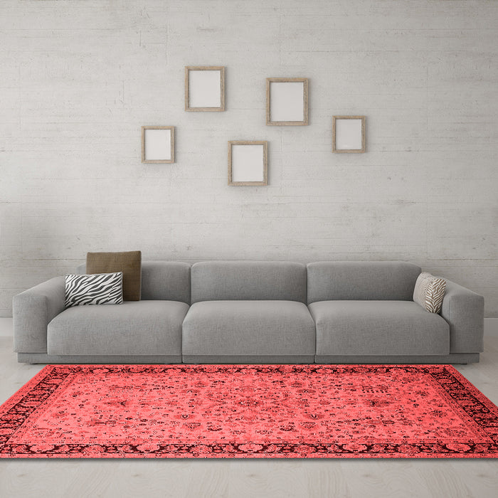 Traditional Red Washable Rugs