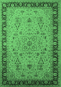 Oriental Emerald Green Traditional Rug, urb604emgrn
