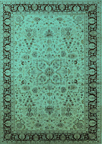 Oriental Turquoise Traditional Rug, urb604turq