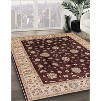 Mid-Century Modern Red Oriental Rug, urb605