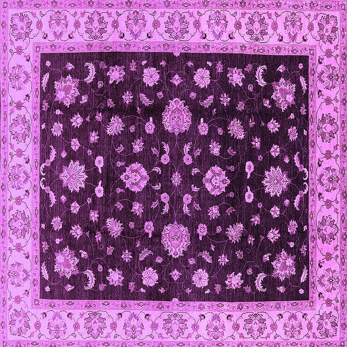 Square Oriental Purple Traditional Rug, urb605pur