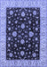 Oriental Blue Traditional Rug, urb605blu