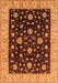 Machine Washable Oriental Orange Traditional Area Rugs, wshurb605org