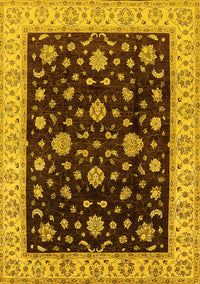 Oriental Yellow Traditional Rug, urb605yw