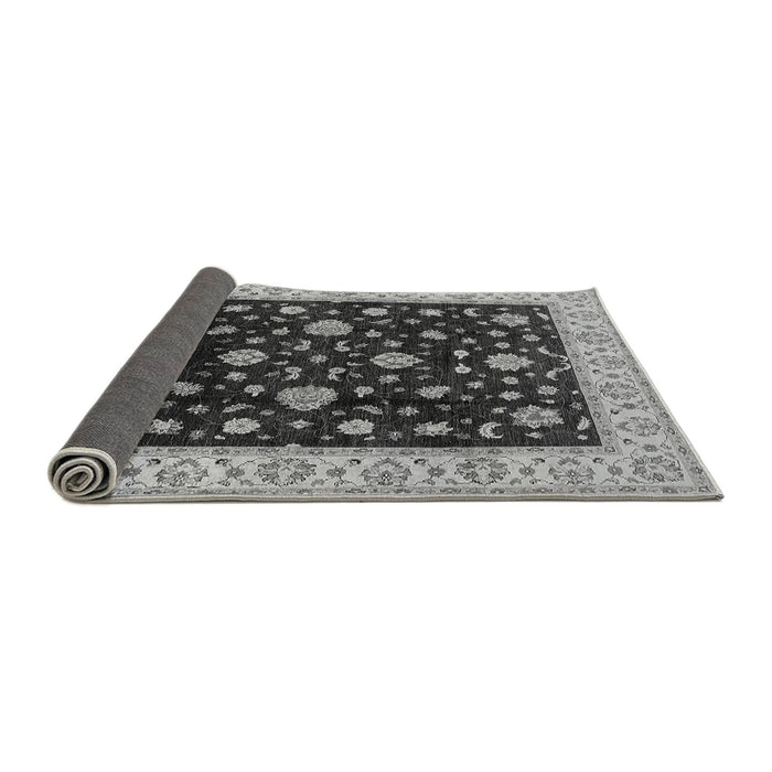 Sideview of Oriental Gray Traditional Rug, urb605gry