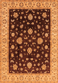 Oriental Orange Traditional Rug, urb605org