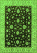 Oriental Green Traditional Rug, urb605grn