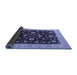 Sideview of Oriental Blue Traditional Rug, urb605blu